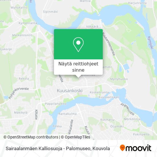 Sairaalanmäen Kalliosuoja - Palomuseo kartta