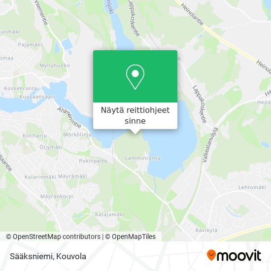 Sääksniemi kartta