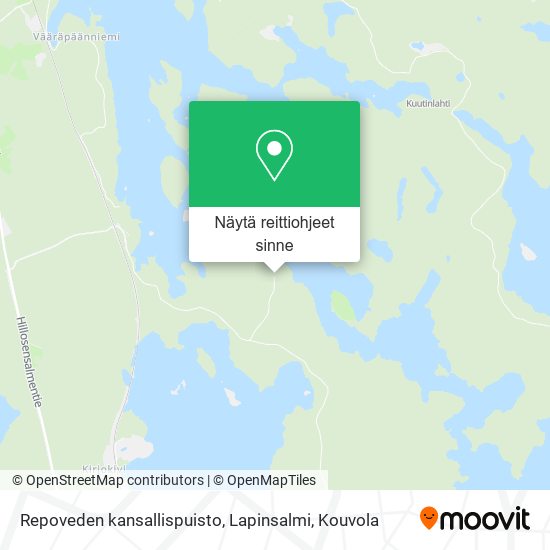 Repoveden kansallispuisto, Lapinsalmi kartta