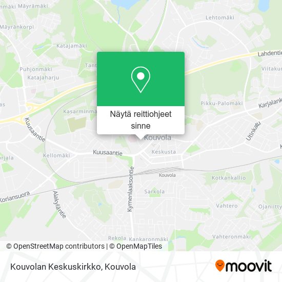 Kouvolan Keskuskirkko kartta