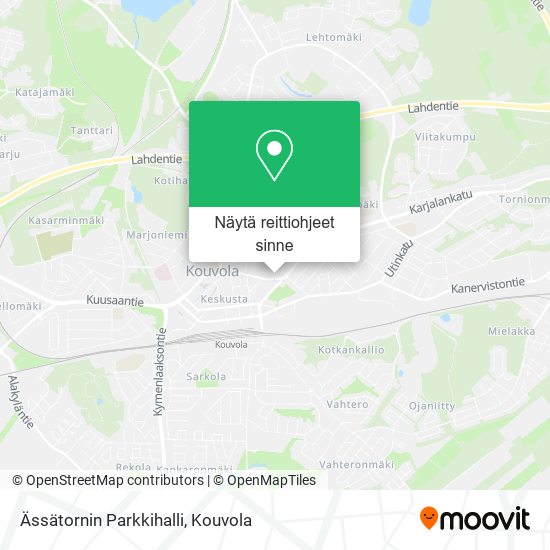 Ässätornin Parkkihalli kartta