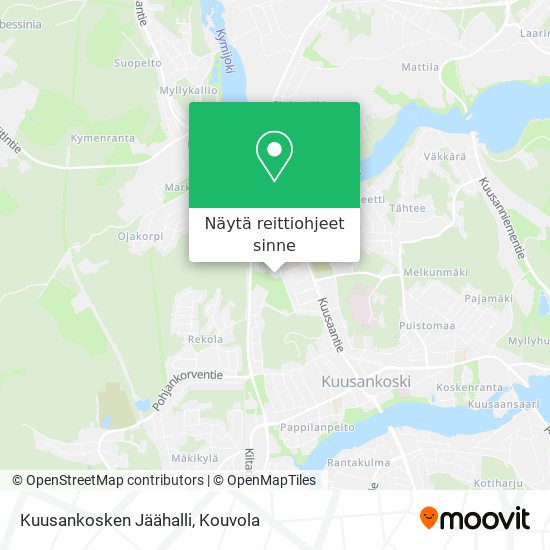 Kuusankosken Jäähalli kartta