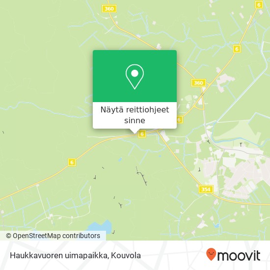 Haukkavuoren uimapaikka kartta