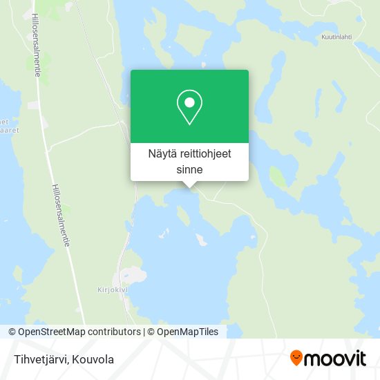 Tihvetjärvi kartta
