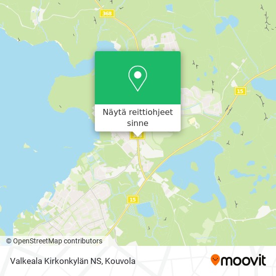 Valkeala Kirkonkylän NS kartta