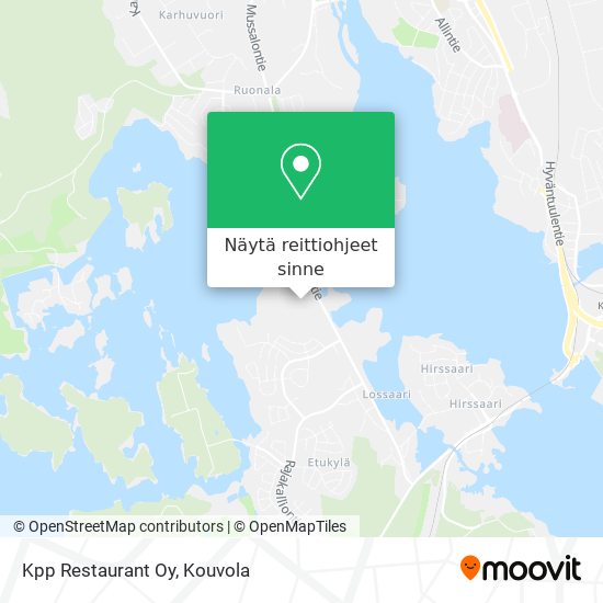 Kpp Restaurant Oy kartta