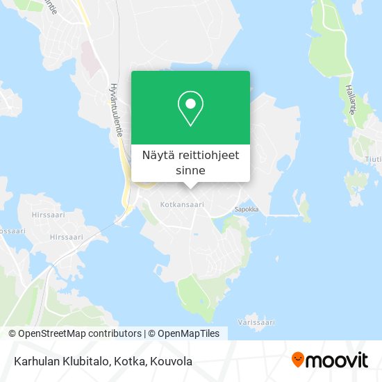 Karhulan Klubitalo, Kotka kartta