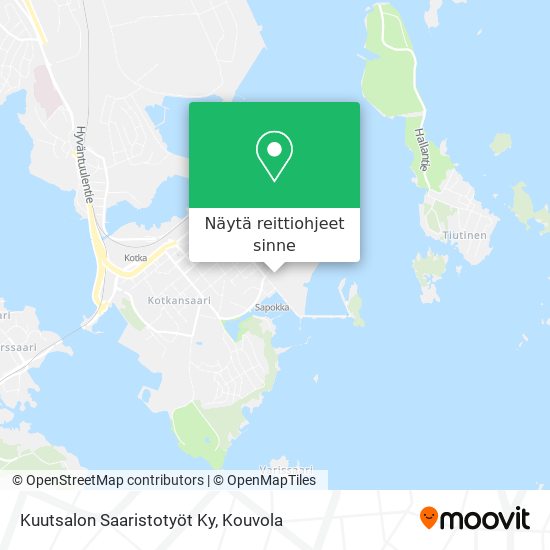 Kuutsalon Saaristotyöt Ky kartta