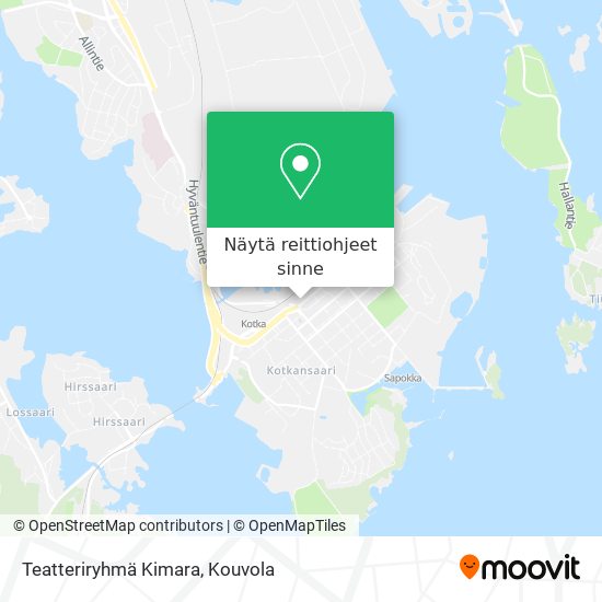 Teatteriryhmä Kimara kartta
