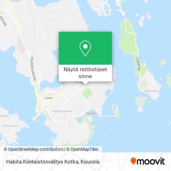 Habita Kiinteistönvälitys Kotka kartta