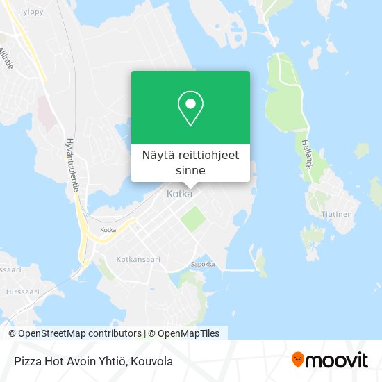 Pizza Hot Avoin Yhtiö kartta