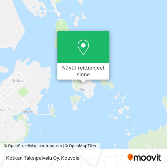 Kotkan Taksipalvelu Oy kartta