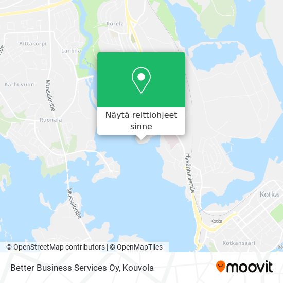 Better Business Services Oy kartta
