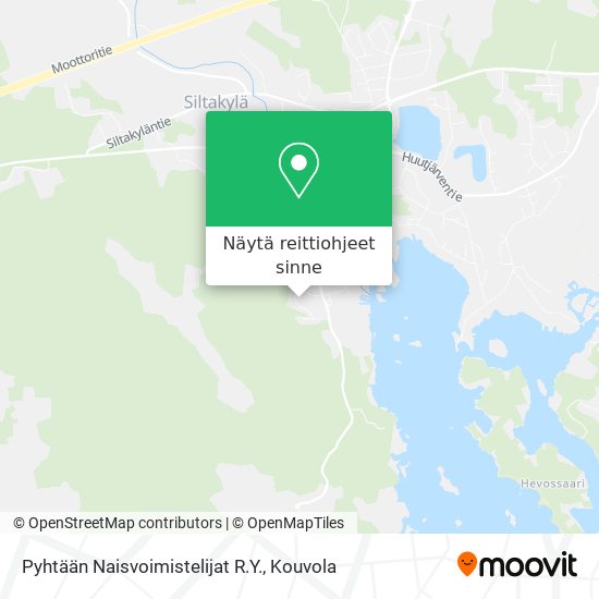 Pyhtään Naisvoimistelijat R.Y. kartta