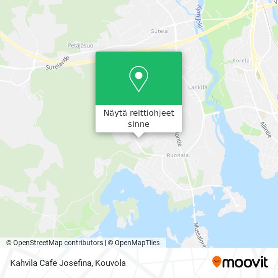 Kahvila Cafe Josefina kartta