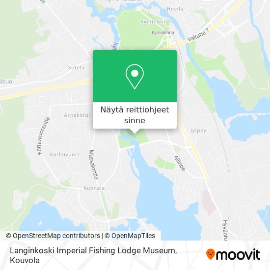 Langinkoski Imperial Fishing Lodge Museum kartta