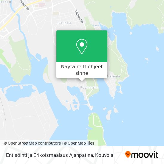 Entisöinti ja Erikoismaalaus Ajanpatina kartta