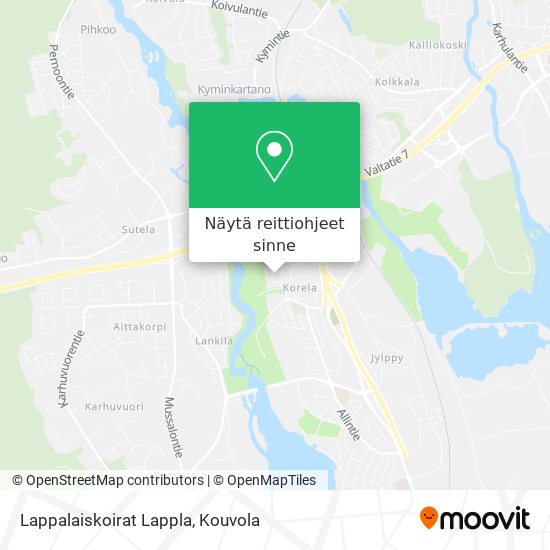 Lappalaiskoirat Lappla kartta