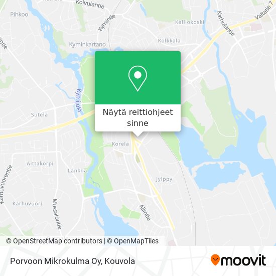 Porvoon Mikrokulma Oy kartta