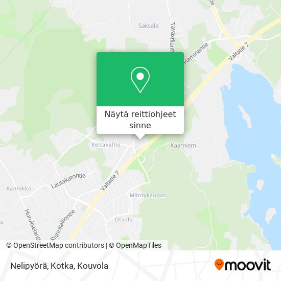 Nelipyörä, Kotka kartta