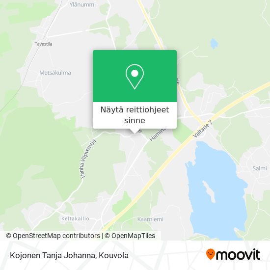 Kojonen Tanja Johanna kartta