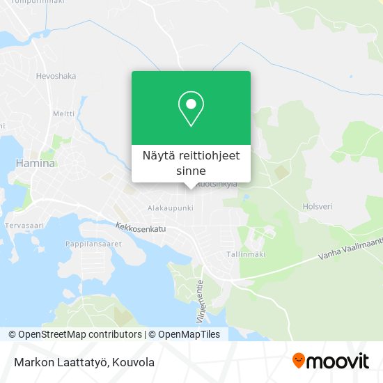 Markon Laattatyö kartta