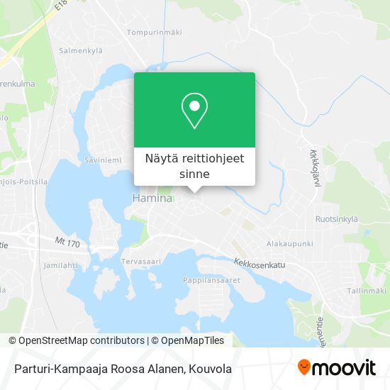 Parturi-Kampaaja Roosa Alanen kartta