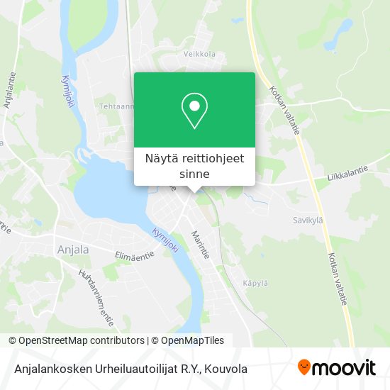 Anjalankosken Urheiluautoilijat R.Y. kartta