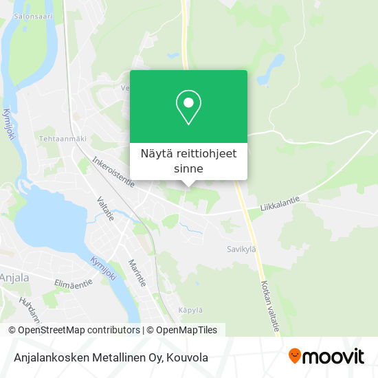 Anjalankosken Metallinen Oy kartta