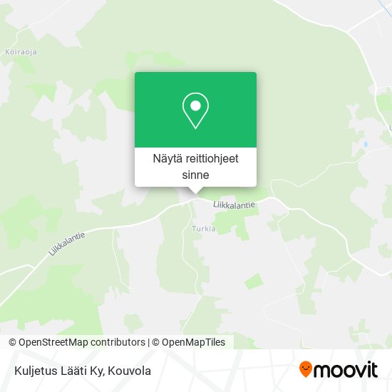 Kuljetus Lääti Ky kartta