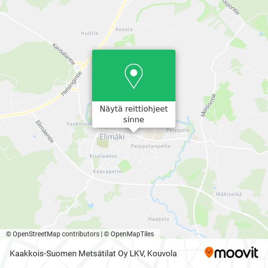 Kaakkois-Suomen Metsätilat Oy LKV kartta