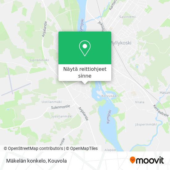 Mäkelän konkelo kartta