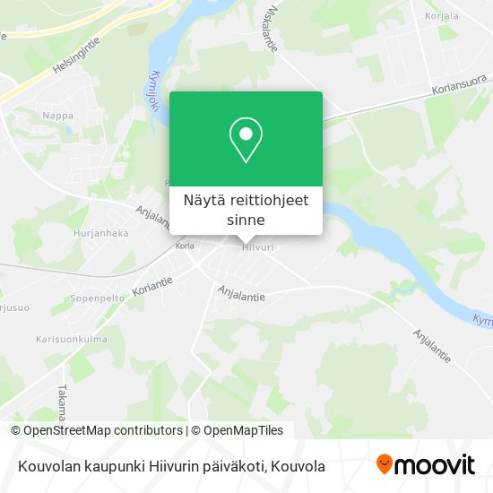 Kouvolan kaupunki Hiivurin päiväkoti kartta