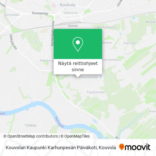 Kouvolan Kaupunki Karhunpesän Päiväkoti kartta