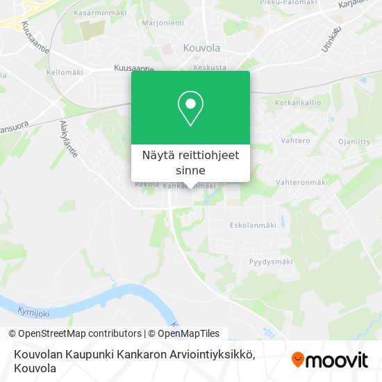 Kouvolan Kaupunki Kankaron Arviointiyksikkö kartta