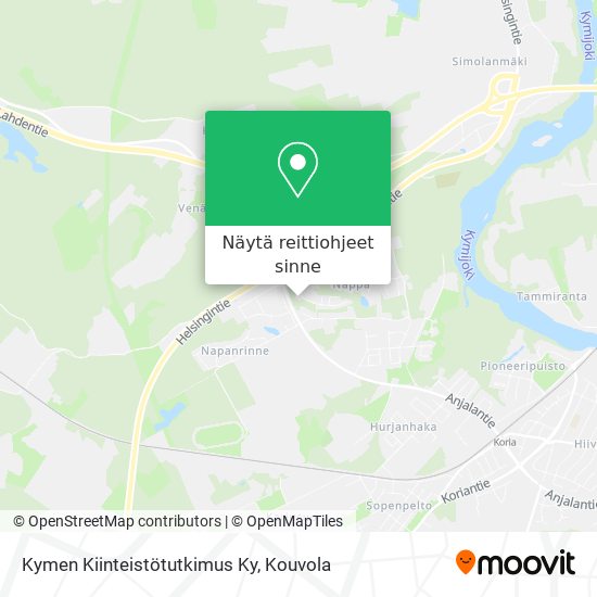 Kymen Kiinteistötutkimus Ky kartta