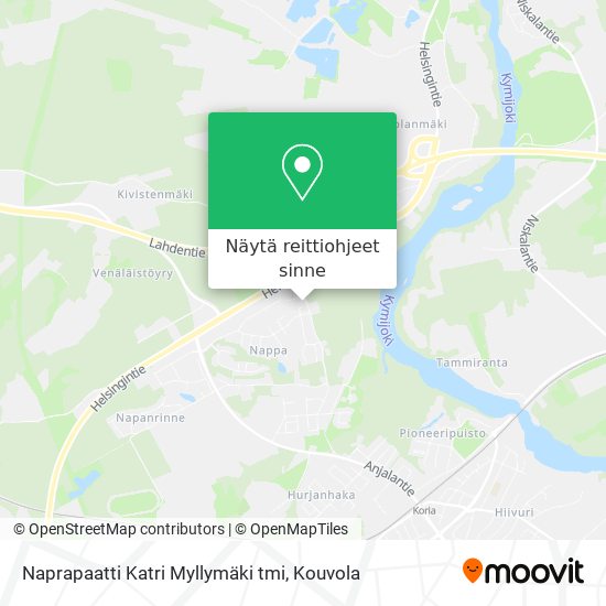 Naprapaatti Katri Myllymäki tmi kartta