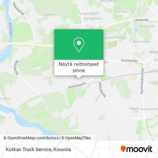 Kotkan Truck Service kartta