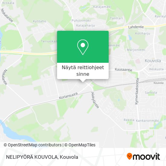 NELIPYÖRÄ KOUVOLA kartta