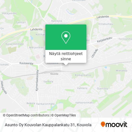 Asunto Oy Kouvolan Kauppalankatu 31 kartta