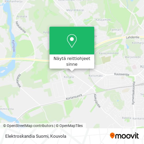 Elektroskandia Suomi kartta