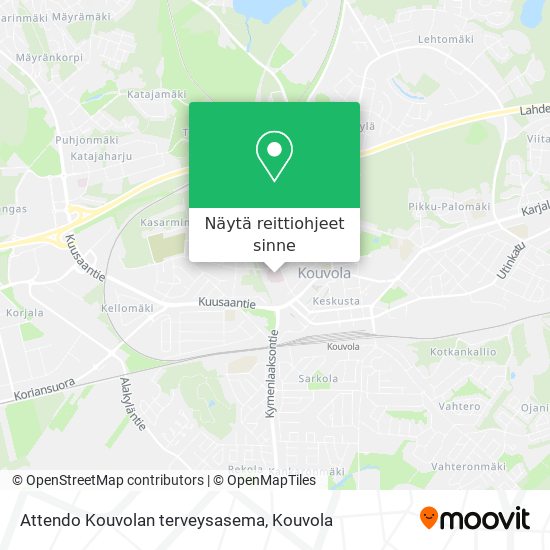 Attendo Kouvolan terveysasema kartta