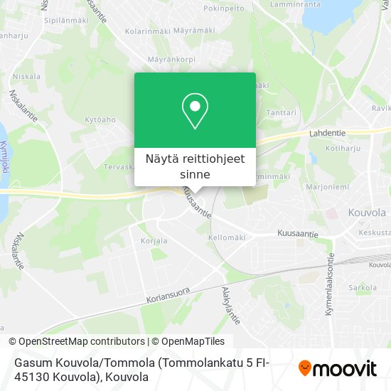 Gasum Kouvola / Tommola (Tommolankatu 5 FI-45130 Kouvola) kartta