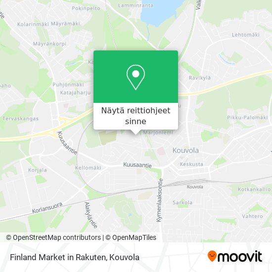 Finland Market in Rakuten kartta