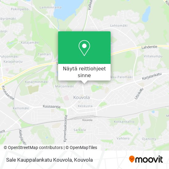 Sale Kauppalankatu Kouvola kartta