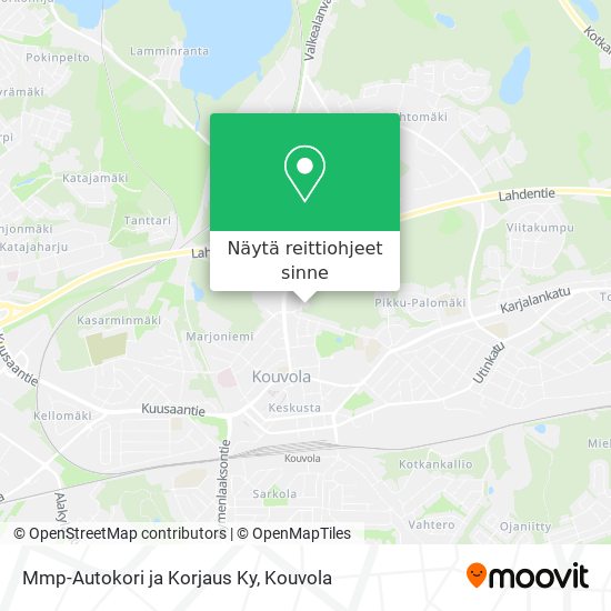 Mmp-Autokori ja Korjaus Ky kartta