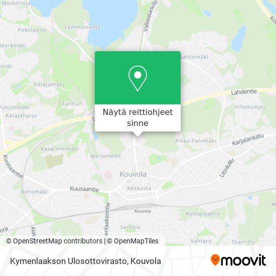 Kymenlaakson Ulosottovirasto kartta