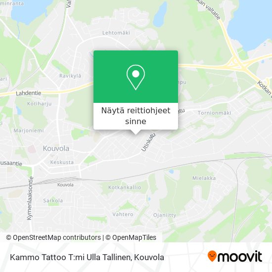 Kammo Tattoo T:mi Ulla Tallinen kartta