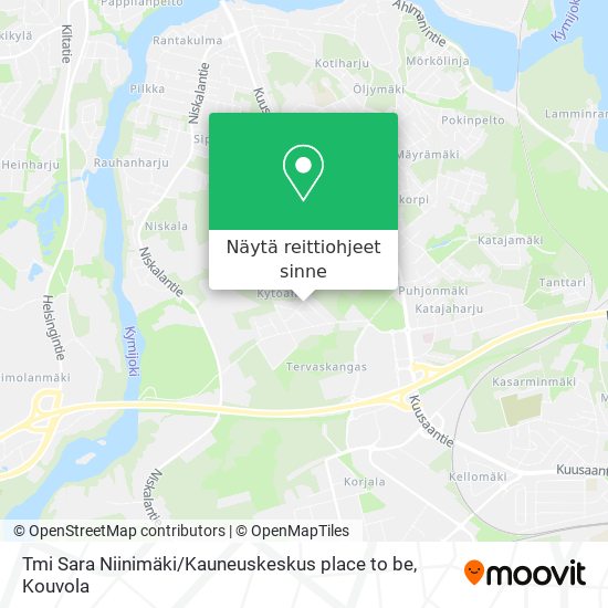 Tmi Sara Niinimäki / Kauneuskeskus place to be kartta