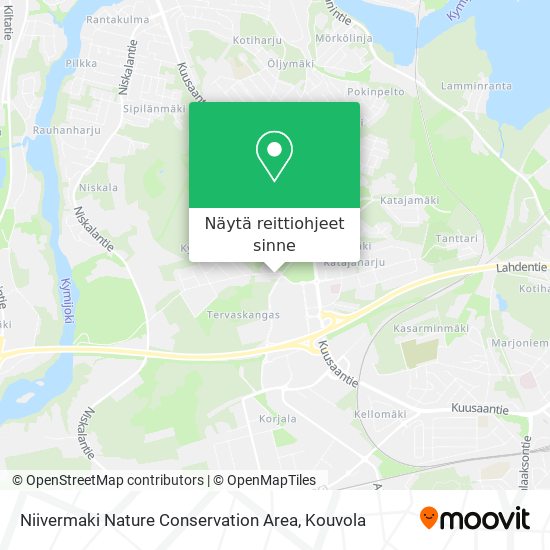 Niivermaki Nature Conservation Area kartta
